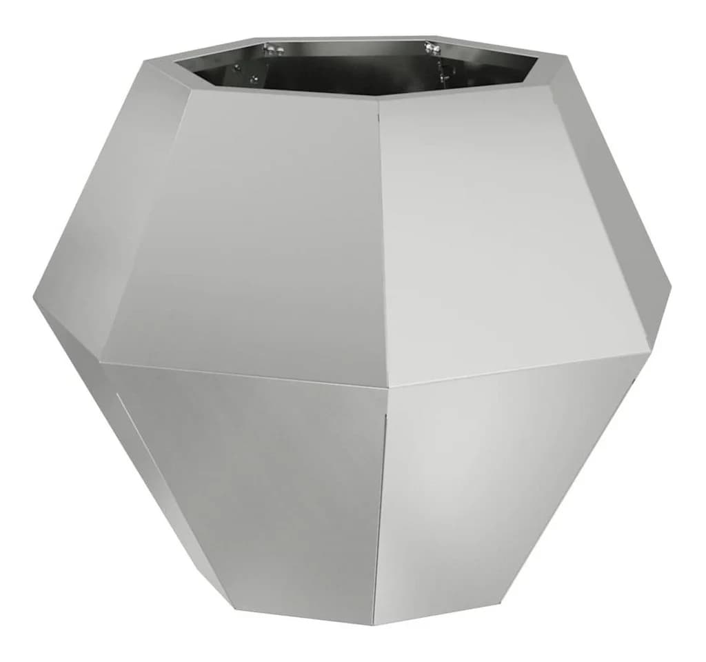 vidaXL Pflanzkübel Silber Verzinkter Stahl - Bild 2