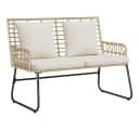 vidaXL Gartenlounge-Set Gartenbank Braun Beige Poly-Rattan Bild 2