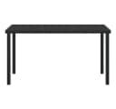 vidaXL Gartentisch Schwarz Metall Bild 5