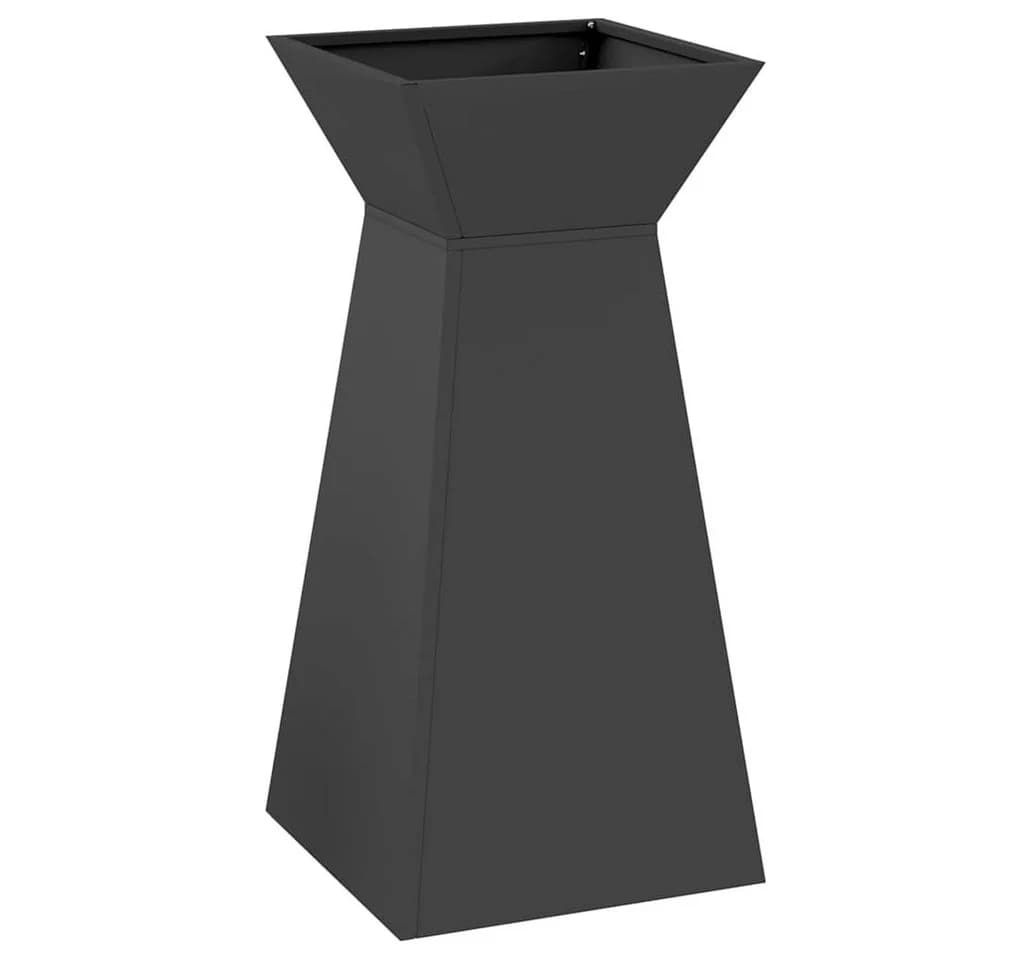 vidaXL Blumentopf Säulen Pflanzer Schwarz Moderner Gartenpfeiler - Bild 2