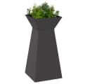 vidaXL Blumentopf Säulen Pflanzer Schwarz Moderner Gartenpfeiler Bild 3