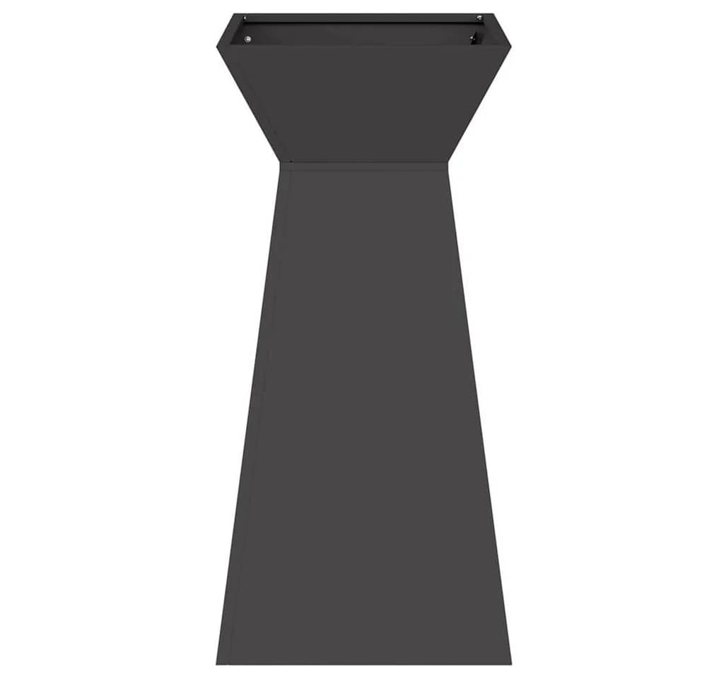 vidaXL Blumentopf Säulen Pflanzer Schwarz Moderner Gartenpfeiler - Bild 5