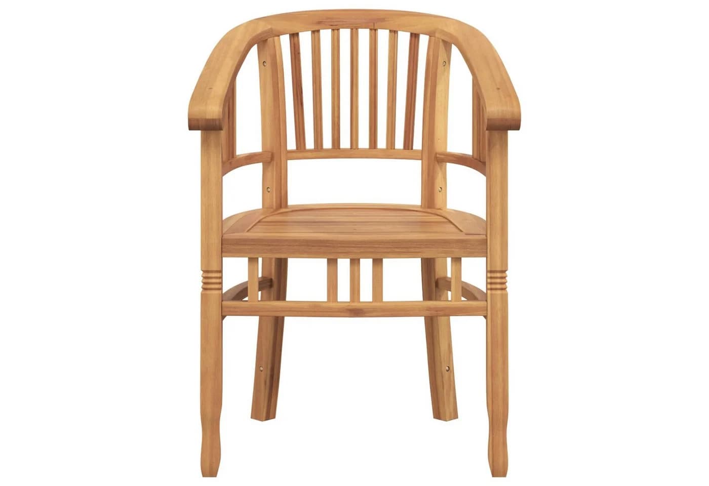 vidaXL Gartenstuhl Massivholz Braun Geschnitzte Armlehnen - Bild 5