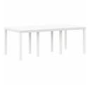 vidaXL Gartentisch Weiß Poly-Rattan Bild 2