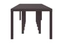 vidaXL Gartentisch Poly-Rattan Braun Bild 3