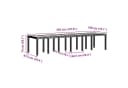 vidaXL Gartentisch Poly-Rattan Braun Bild 5