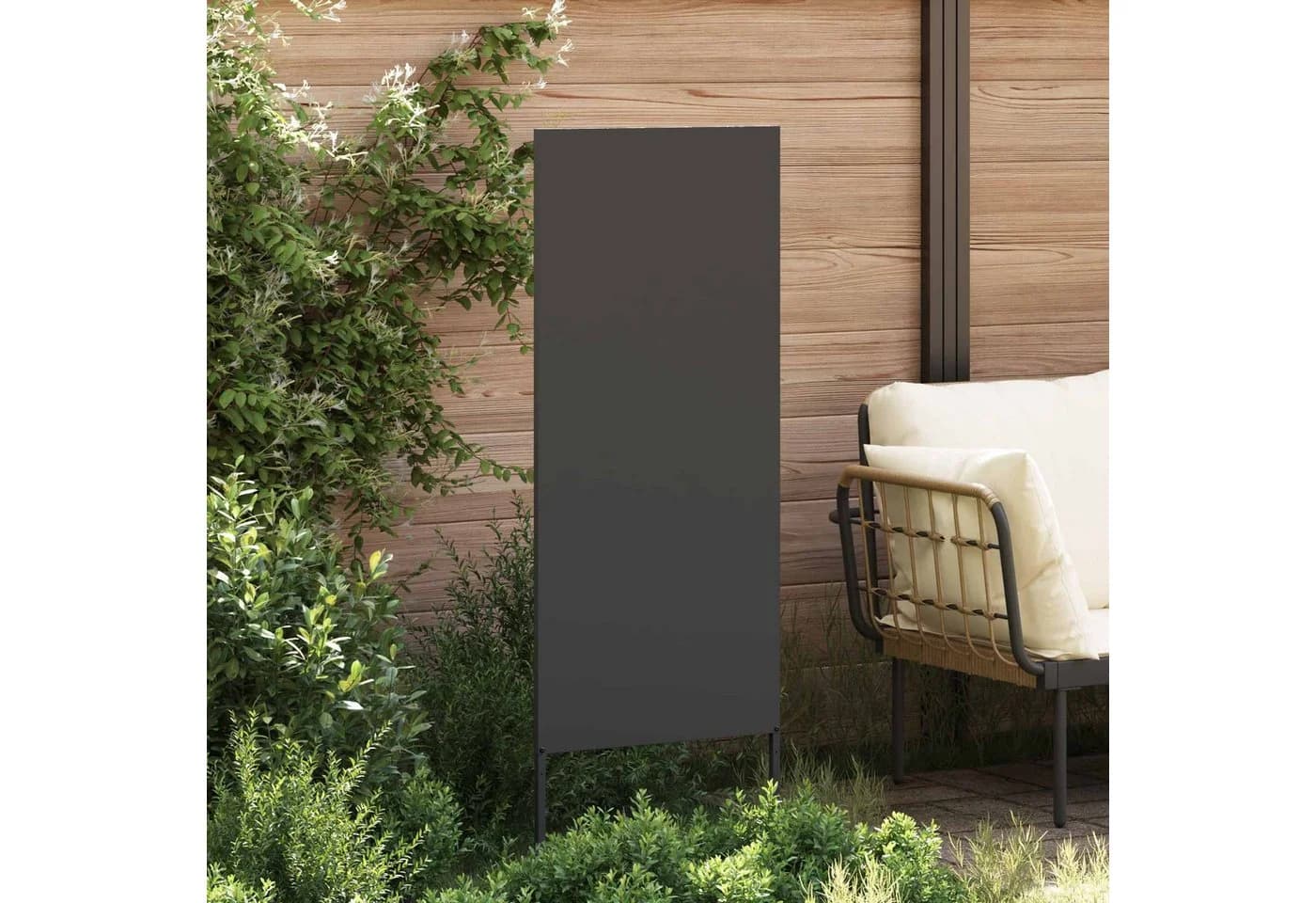 vidaXL Garten Sichtschutz-Leinwand Schwarz - Bild 2