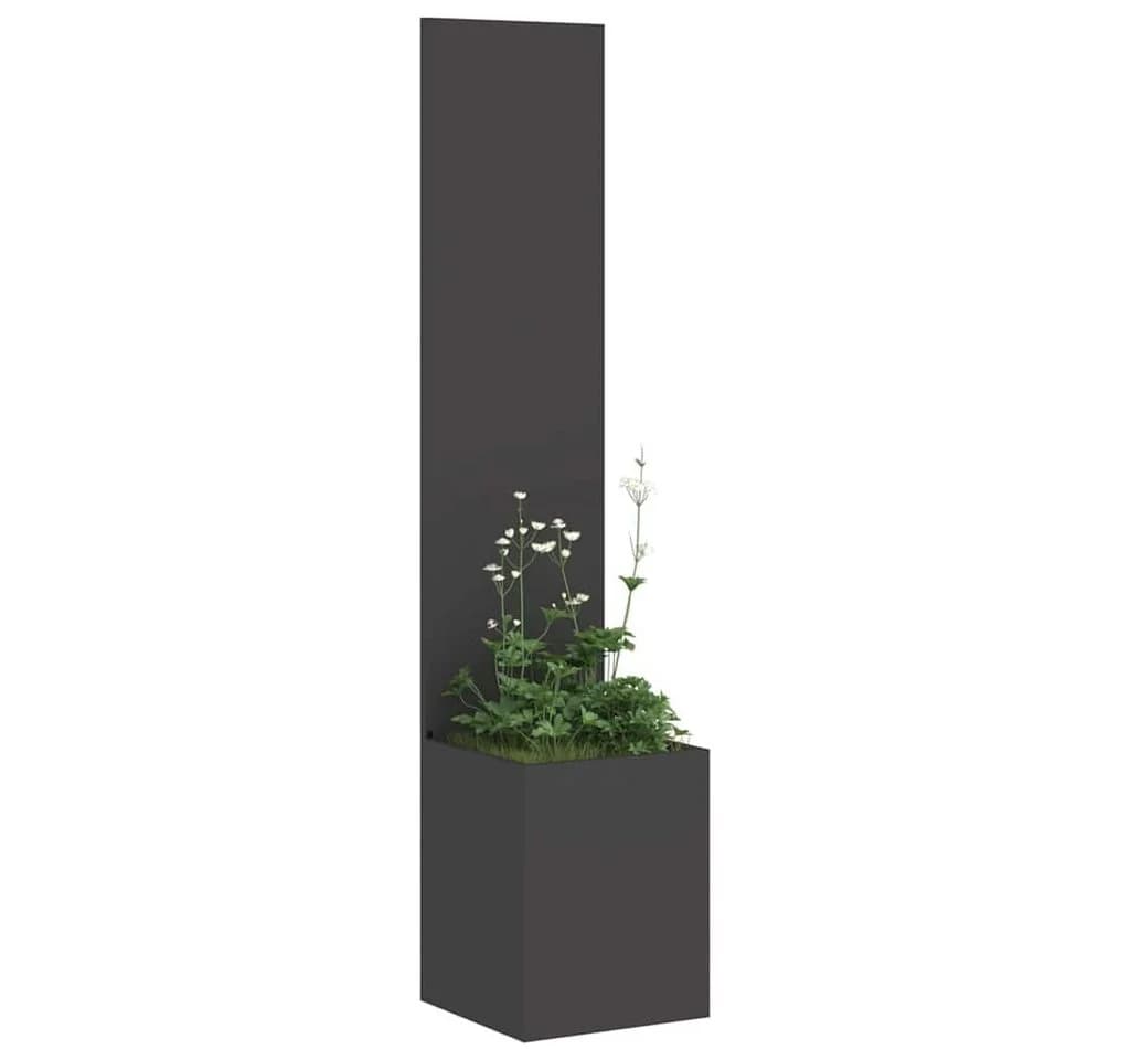 vidaXL Gartensichtschutz Stahl Schwarz Modern - Bild 2