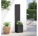 vidaXL Gartensichtschutz Stahl Schwarz Modern Bild 3