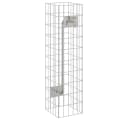 vidaXL Gabionen Wasserhahn Edelstahl Silber 25x25x100 cm Bild 2