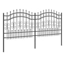 vidaXL Gartenzaun KAMPEN Grau Pulverbeschichteter Stahl Mesh Bild 4