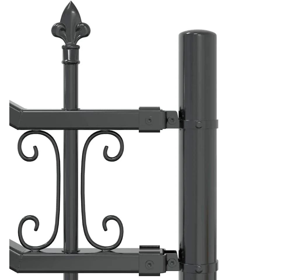 vidaXL Gartenzaun KAMPEN Grau Pulverbeschichteter Stahl Mesh - Bild 5