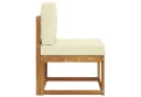 vidaXL Mittelsofa Outdoor Massivholz Beige Bild 4