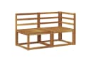 vidaXL Outdoor Sofaelement Massivholz Natur Modular Bild 2
