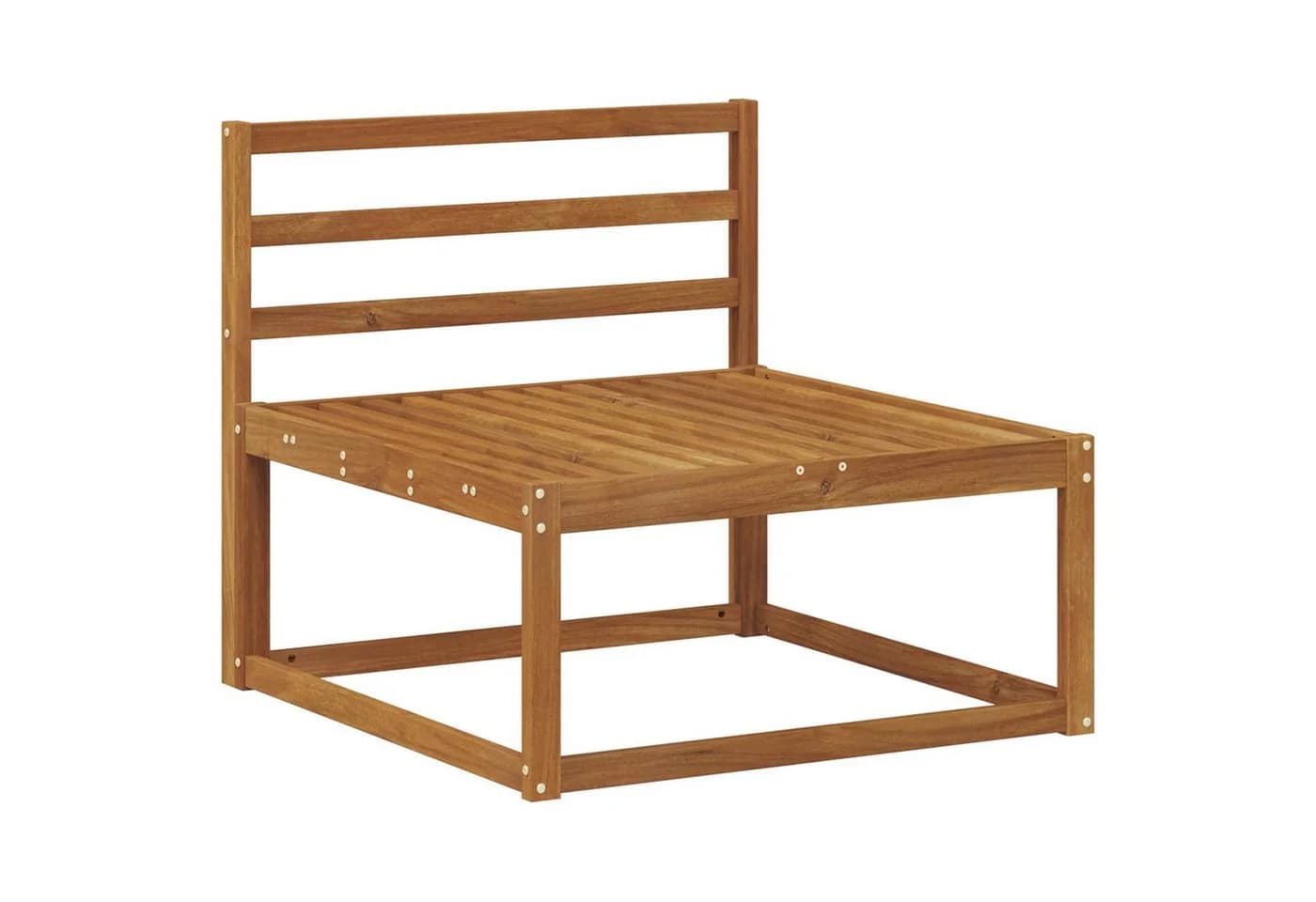 vidaXL Sofaelement Outdoor Mittelsofa Natur Massivholz - Bild 2