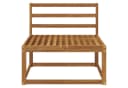 vidaXL Sofaelement Outdoor Mittelsofa Natur Massivholz Bild 3