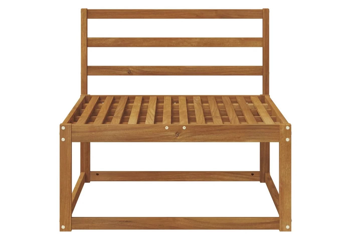 vidaXL Sofaelement Outdoor Mittelsofa Natur Massivholz - Bild 3