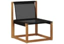 vidaXL Sofaelement 2 Stück Outdoor Mittelsofa Schwarz Massivholz Bild 3