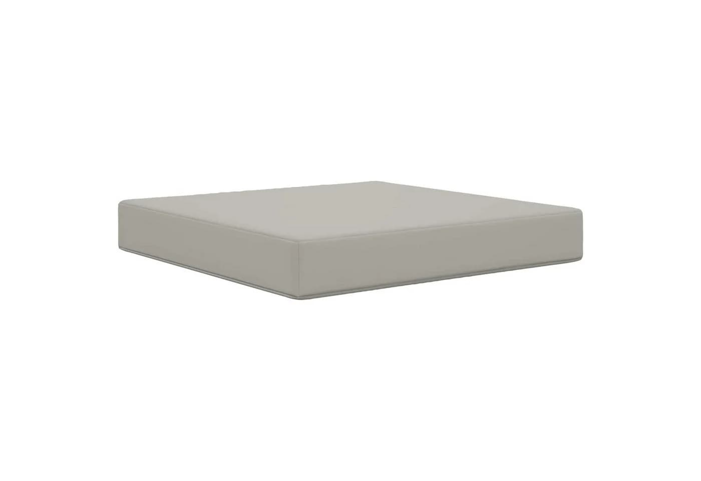vidaXL Sitzauflage Sofakissen für draußen Grau 60 x 60 x 8 cm Polyester - Bild 2