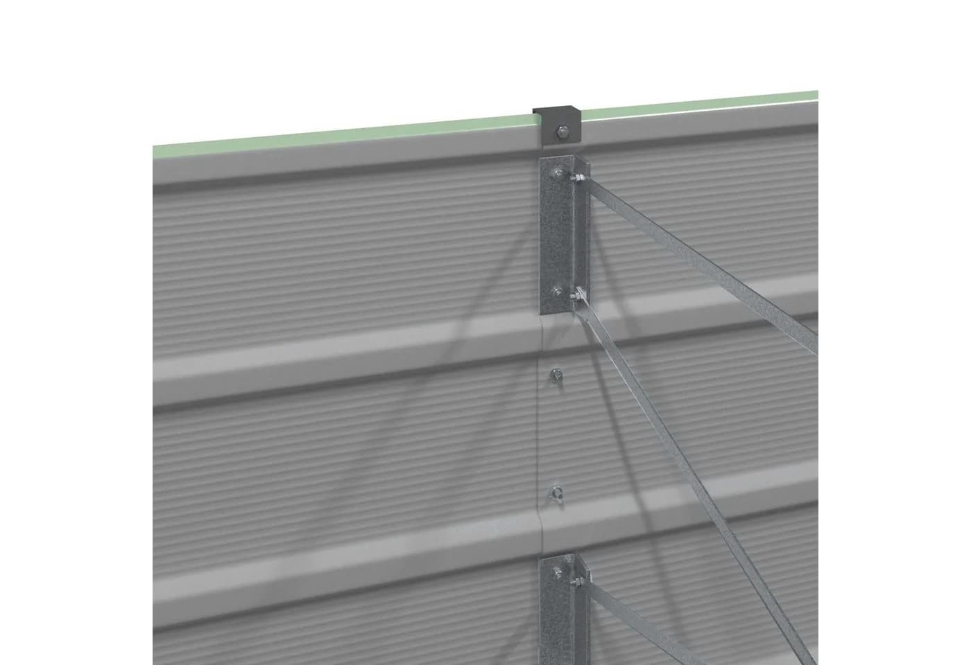 vidaXL Pflanzkübel Stahl Grün Moderner Übertopf - Bild 5