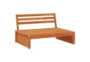 vidaXL Gartensofa 3-teilig Kiefernholz Wachsbraun Bild 2