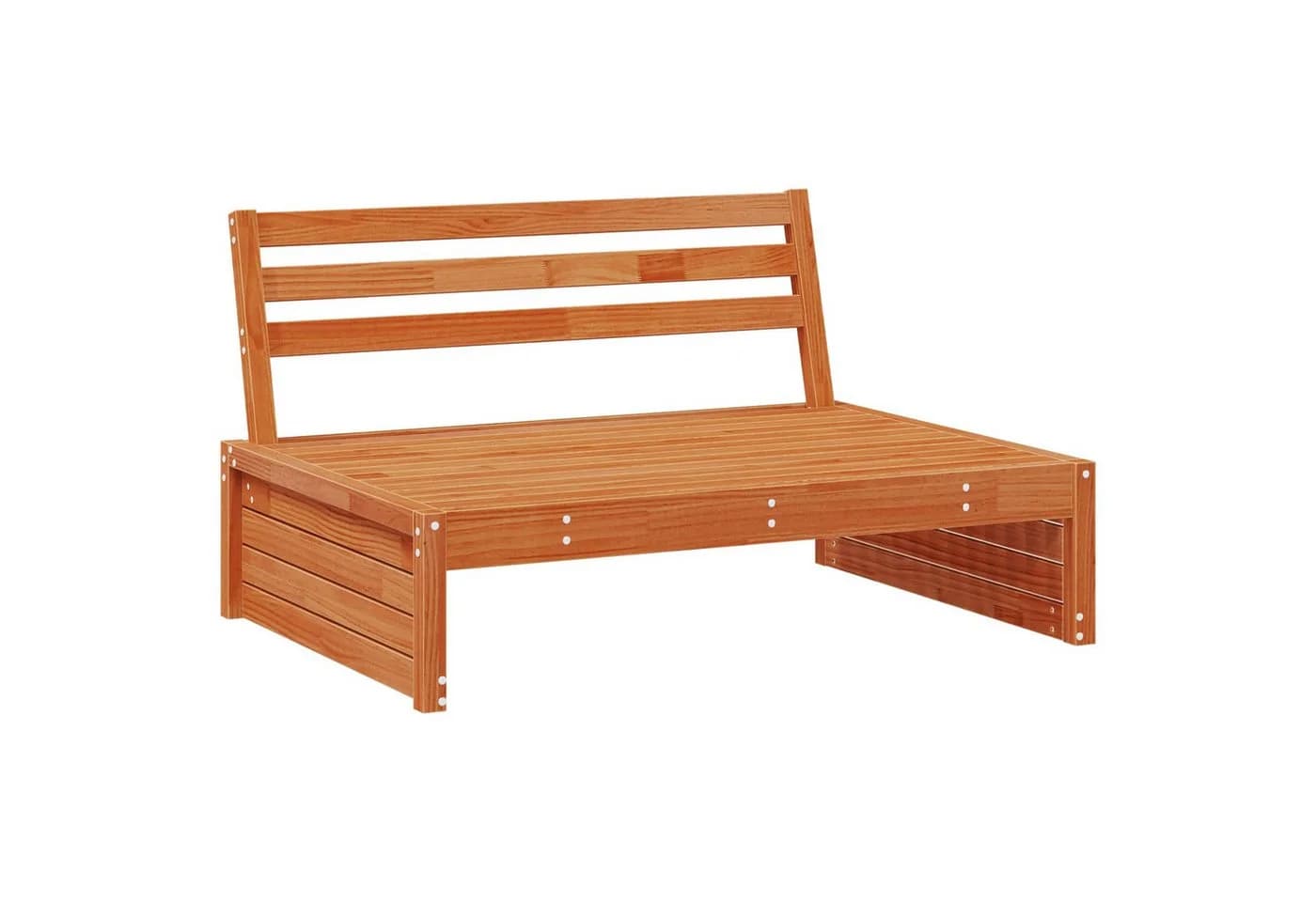 vidaXL Gartensofa 3-teilig Kiefernholz Wachsbraun - Bild 2