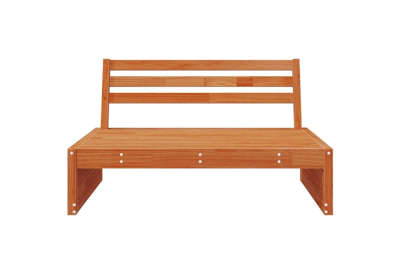vidaXL Gartensofa 3-teilig Kiefernholz Wachsbraun - Bild 3