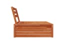 vidaXL Gartensofa 3-teilig Kiefernholz Wachsbraun Bild 4