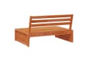 vidaXL Gartensofa 3-teilig Kiefernholz Wachsbraun Bild 5