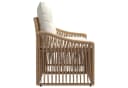 vidaXL Garten-Sofa 2-Sitzer Beige Poly-Rattan mit Kissen Bild 5