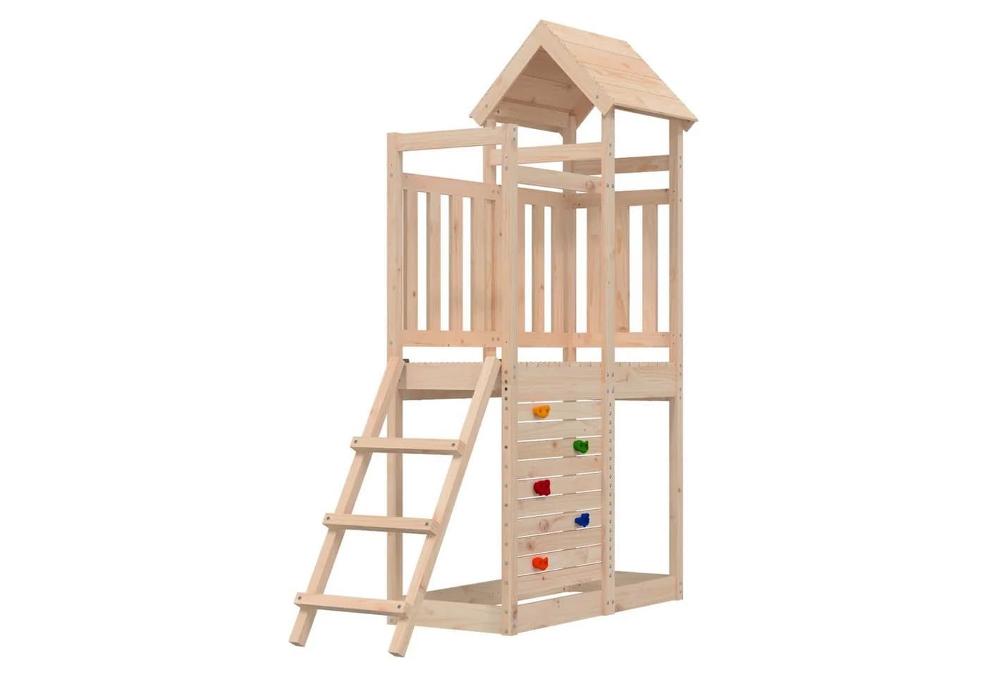 vidaXL Spielturm Braun Massives Kiefernholz - Bild 2