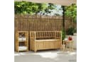 vidaXL Gartenbank Aufbewahrungsbank Bambus Natur Bild 1