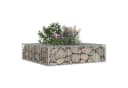 vidaXL Gabionen-Hochbeet Silber Verzinkter Stahl Bild 4