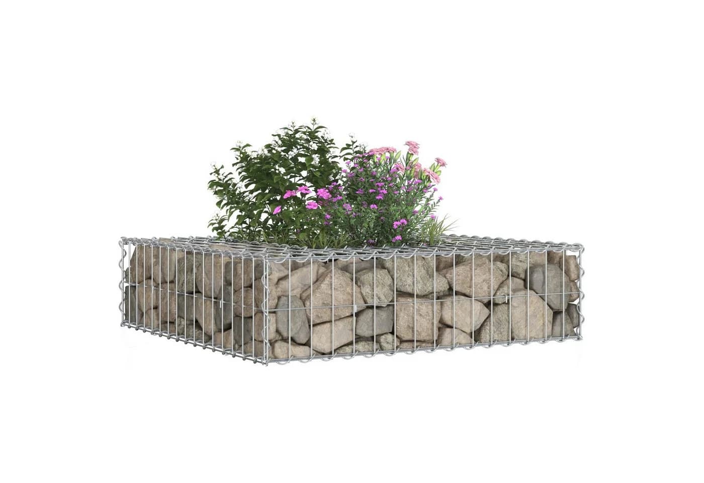 vidaXL Gabionen-Hochbeet Silber Verzinkter Stahl - Bild 4