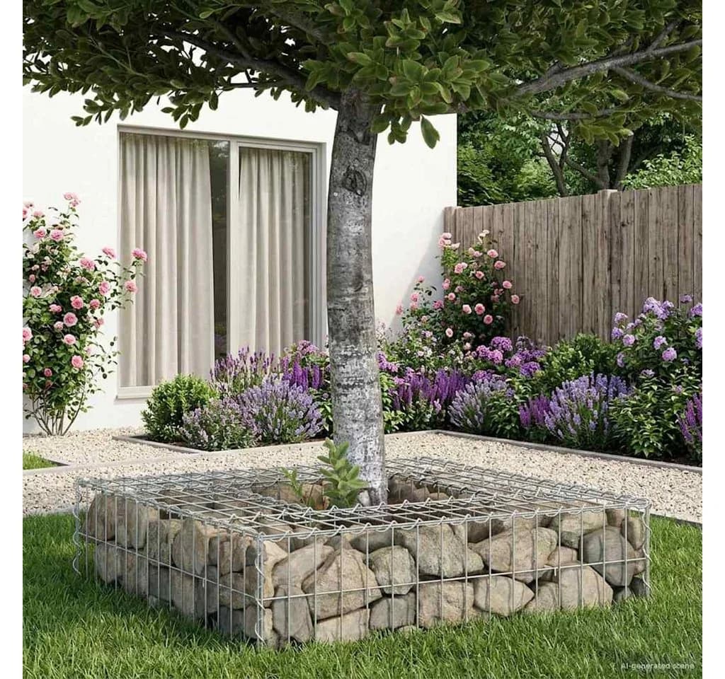 vidaXL Gabionen-Hochbeet Silber Verzinkter Stahl - Bild 5