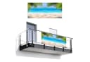 MuchoWow Balkonsichtschutz Strand Palme Meer Insel PVC Bild 2