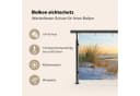 MuchoWow Balkonsichtschutz Strand Design PVC Windschutz Bild 3