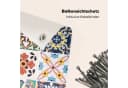 MuchoWow Balkonsichtschutz Abstraktes Blumenmuster Bunt PVC Bild 5