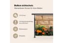 MuchoWow Balkonsichtschutz Blumen Ziegelsteine Bunt PVC 90x200 cm Bild 3