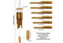 FOUORTUNATE-BEE Bambus-Windspiel 32 Zoll für Garten & Zuhause Bild 1
