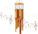 FOUORTUNATE-BEE Bambus-Windspiel 32 Zoll für Garten & Zuhause Bild 2