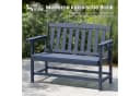 PHI VILLA Gartenbank Schwarz Marineblau HDPE Bild 1