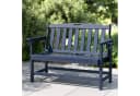 PHI VILLA Gartenbank Schwarz Marineblau HDPE Bild 2