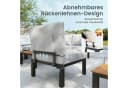 PHI VILLA Gartenlounge-Set Beige-Grau Wetterfest mit Kissen Bild 3