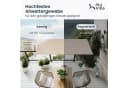 PHI VILLA Balkonschirm Beige 180x130 cm 360° drehbar Bild 4