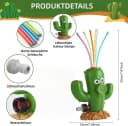FOUORTUNATE-BEE Kaktus-Wassersprinkler Grün für Kinder Bild 1