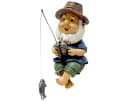 FOUORTUNATE-BEE Gartenzwerg Angler Figur Deko Harz Gartenfigur Bild 2