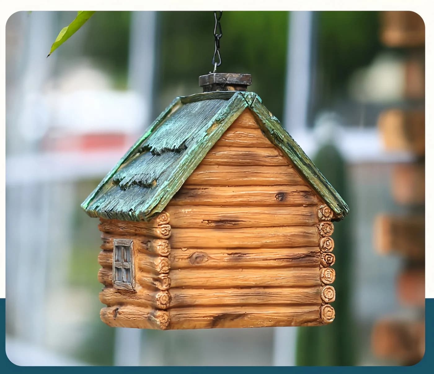 FOUORTUNATE-BEE Hängendes Vogelhaus Nistkasten mit Belüftung - Bild 4