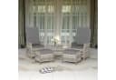 GOTLAND Gartenlounge-Set 5-tlg. Rattan Outdoor Bild 3