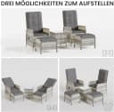 GOTLAND Gartenlounge-Set 5-tlg. Rattan Outdoor Bild 5